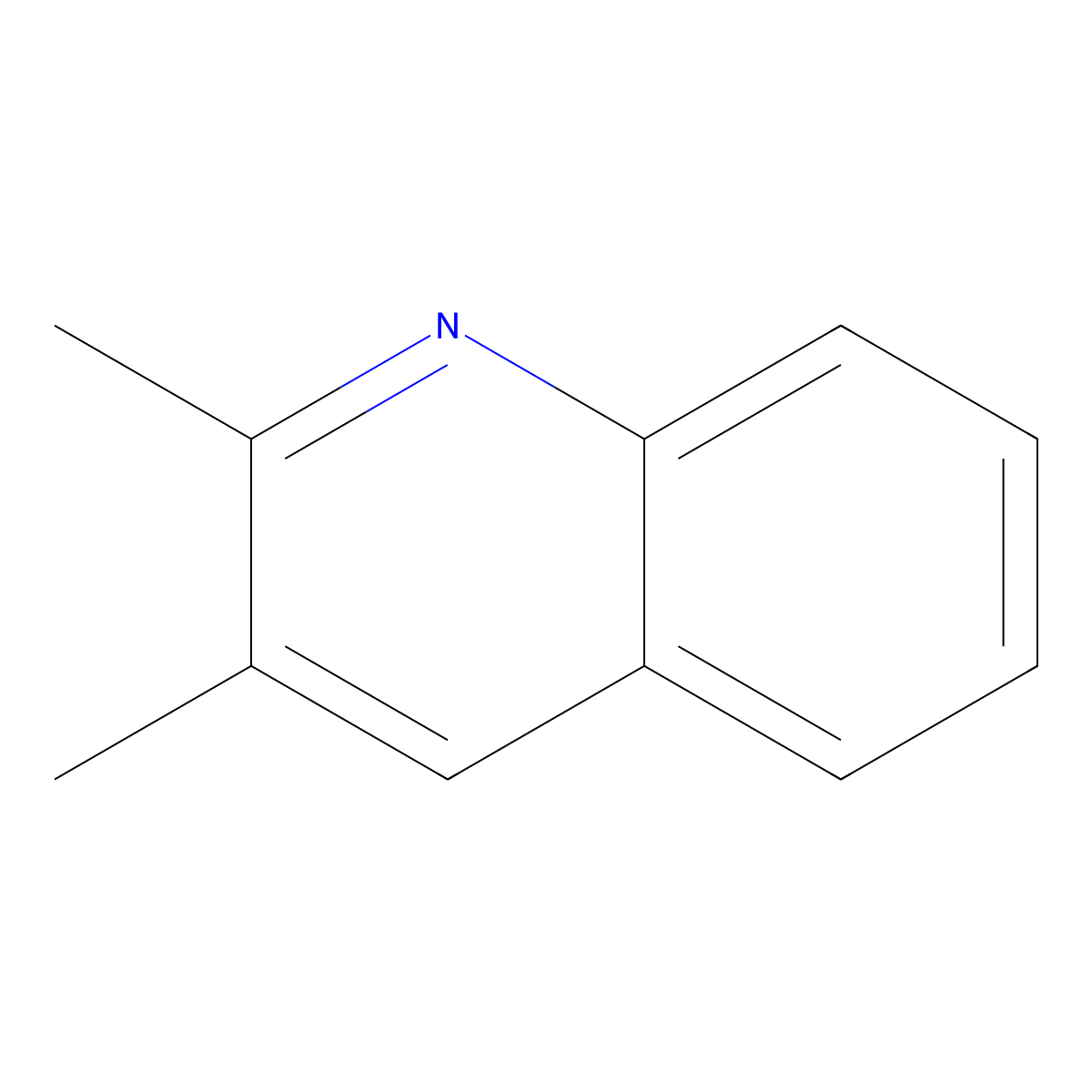 2,3-Dimethylquinoline molecular structure, CAS 1721-89-7