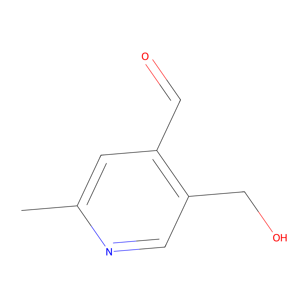 5-(Hydroxymethyl)-2-methylisonicotinaldehyde molecular structure, CAS 17210-37-6