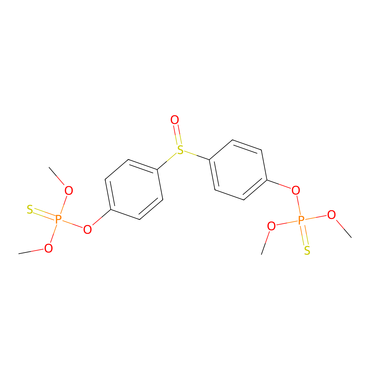 Temephos sulfoxide molecular structure, CAS 17210-55-8