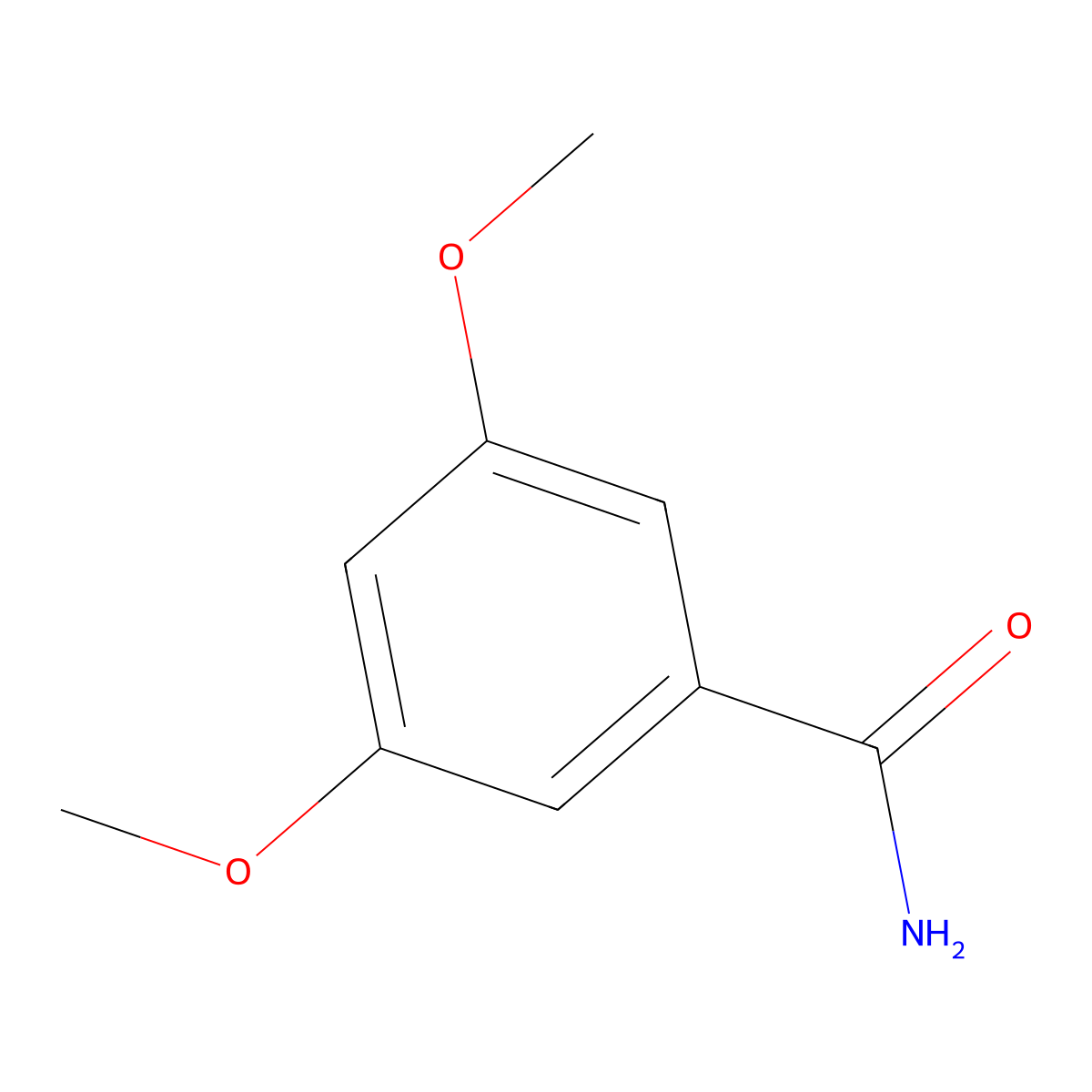 3,5-Dimethoxybenzamide molecular structure, CAS 17213-58-0
