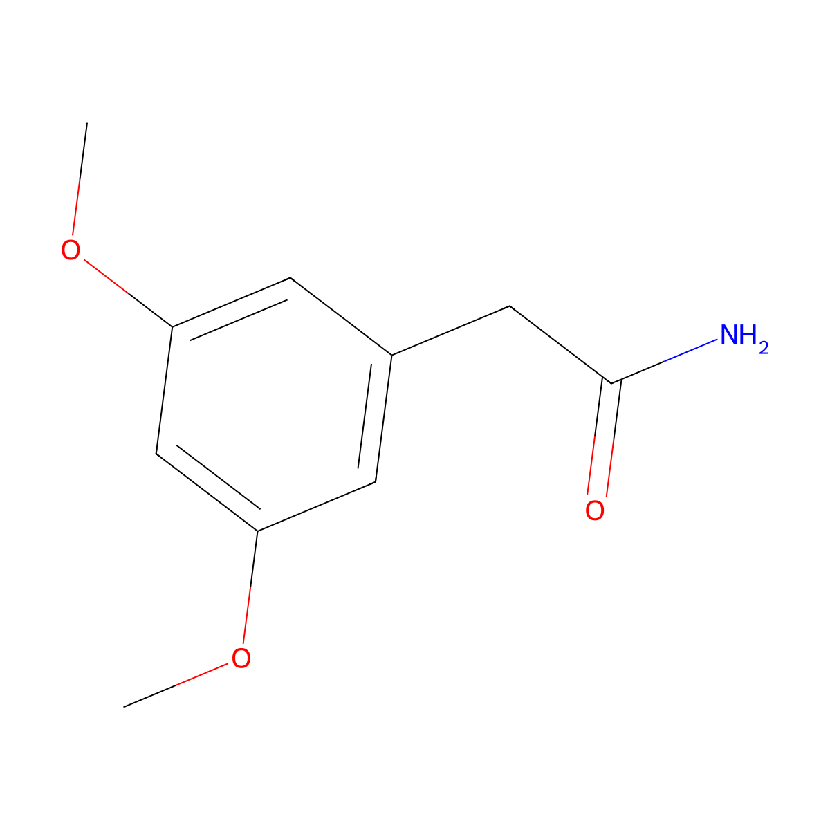 2-(3,5-Dimethoxyphenyl)acetamide molecular structure, CAS 17213-62-6