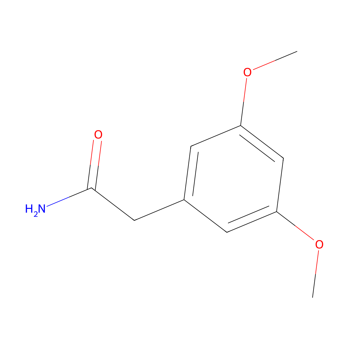 2-(3,5-Dimethoxyphenyl)acetamide molecular structure, CAS 17213-62-6