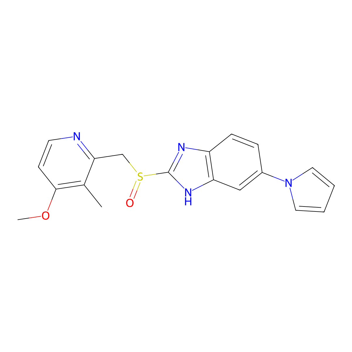 Ilaprazole molecular structure, CAS 172152-36-2