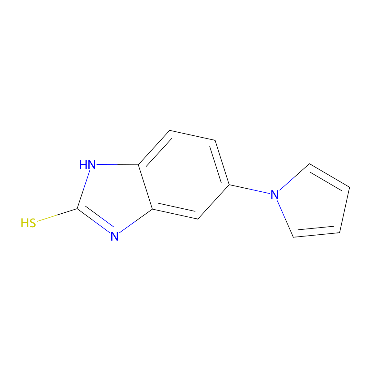 5-(1H-Pyrrol-1-yl)-1,3-dihydro-2H-benzimidazole-2-thione molecular structure, CAS 172152-53-3
