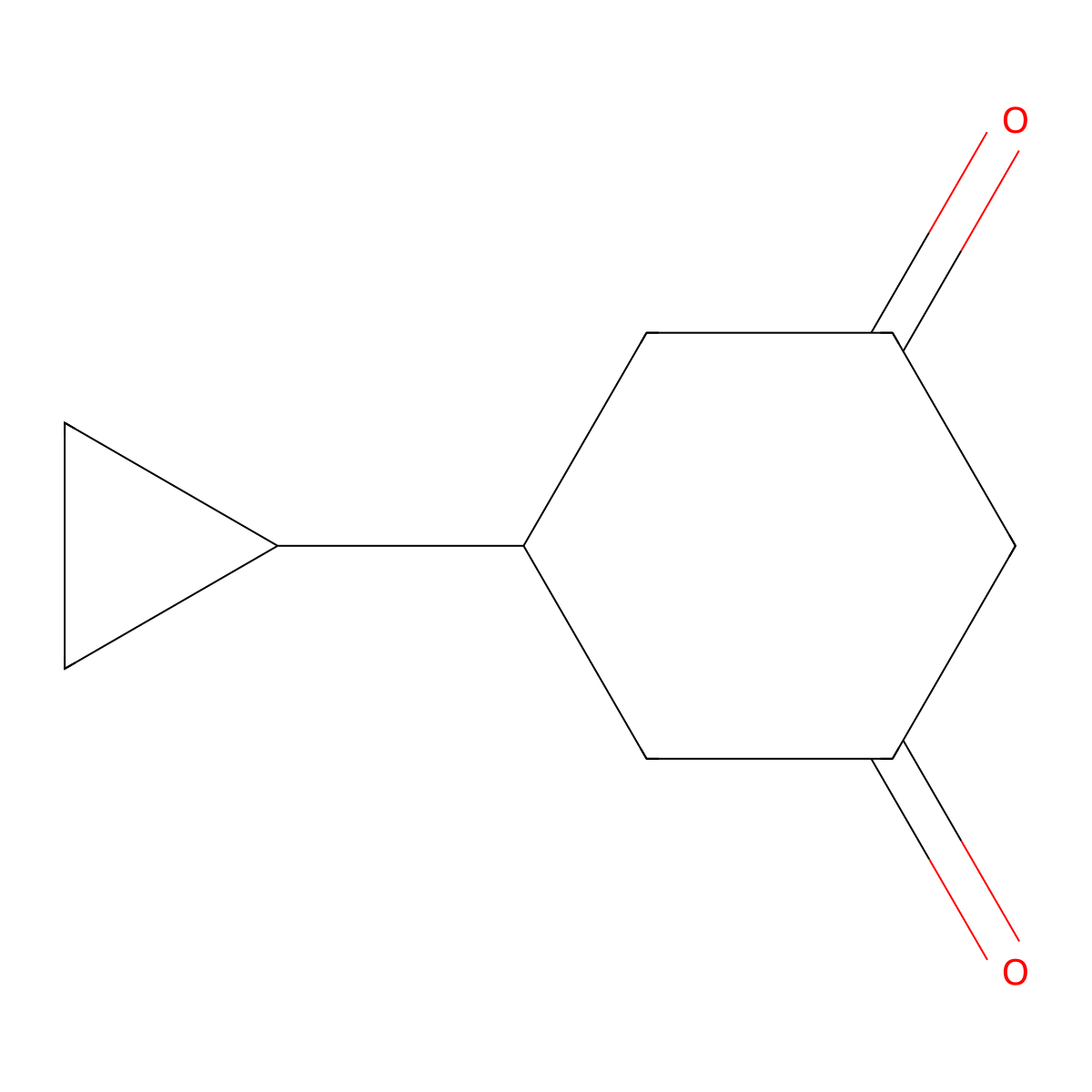 5-Cyclopropyl-1,3-cyclohexanedione molecular structure, CAS 172155-41-8