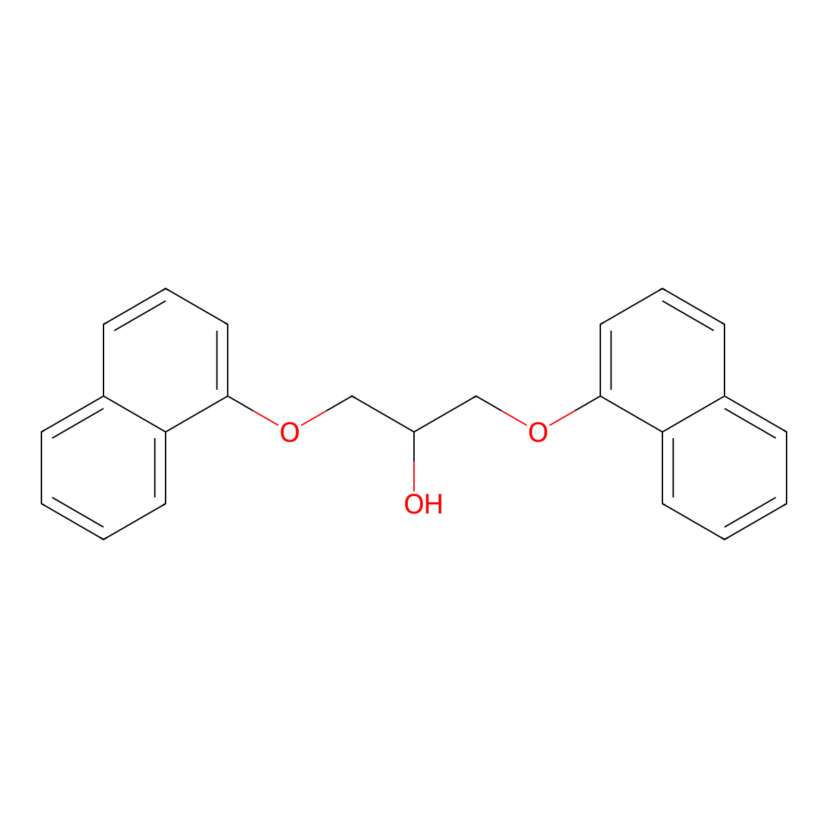 1,3-Bis(1-naphthalenyloxy)-2-propanol molecular structure, CAS 17216-10-3