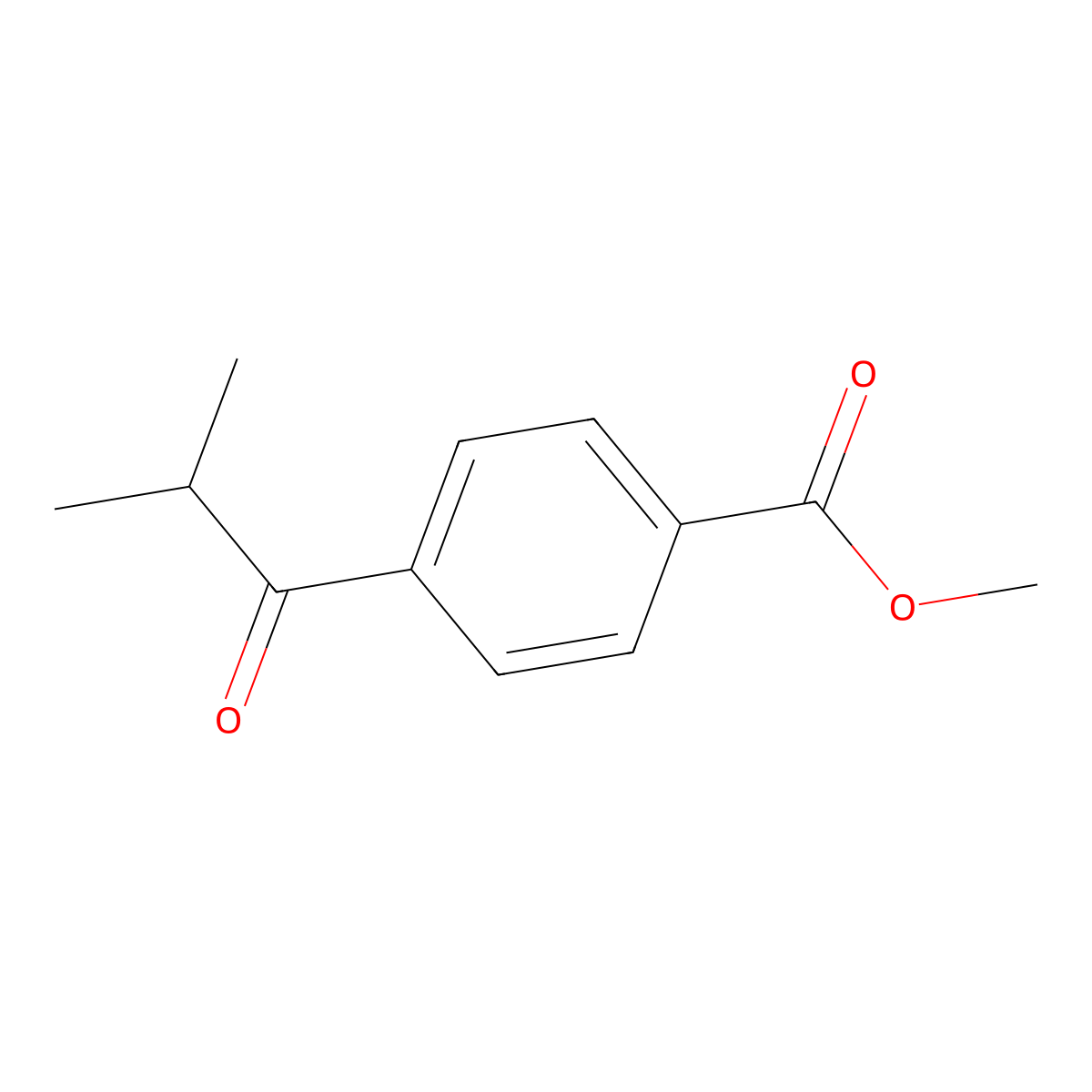 Methyl 4-(2-methylpropanoyl)benzoate molecular structure, CAS 172160-12-2