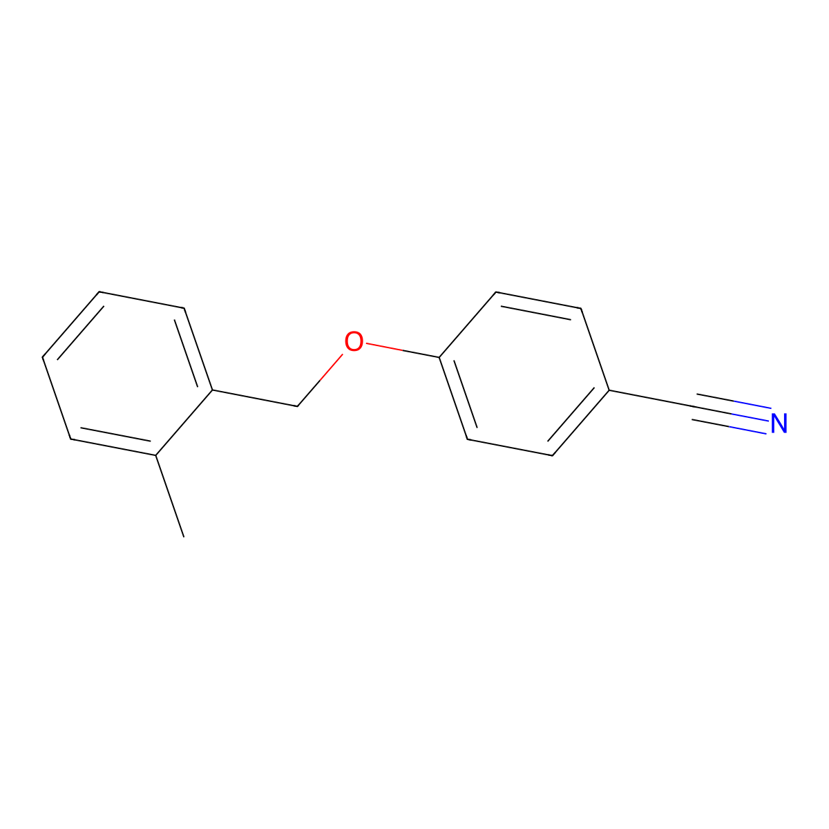 4-[(2-Methylphenyl)methoxy]benzonitrile molecular structure, CAS 172167-22-5