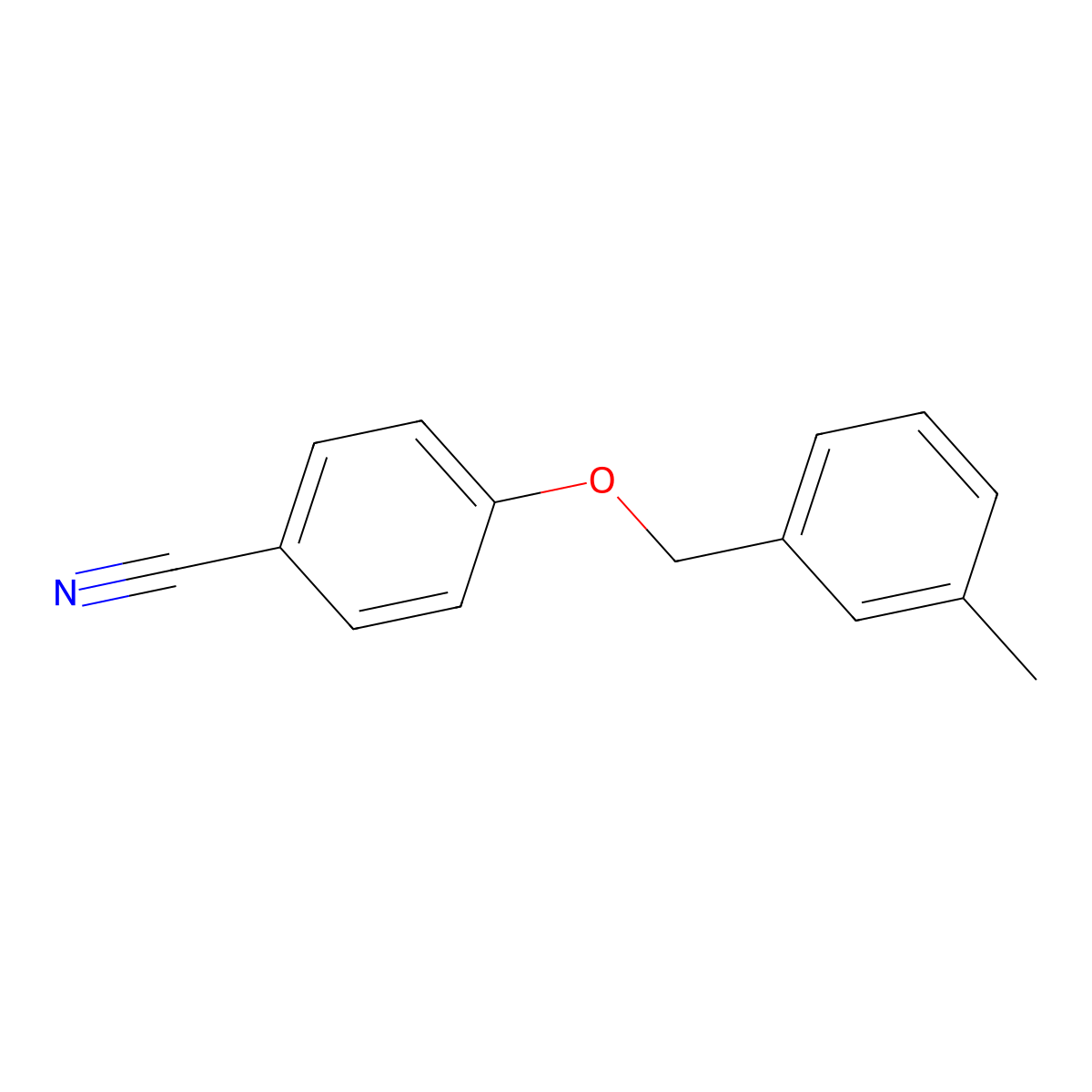4-[(3-Methylphenyl)methoxy]benzonitrile molecular structure, CAS 172167-23-6