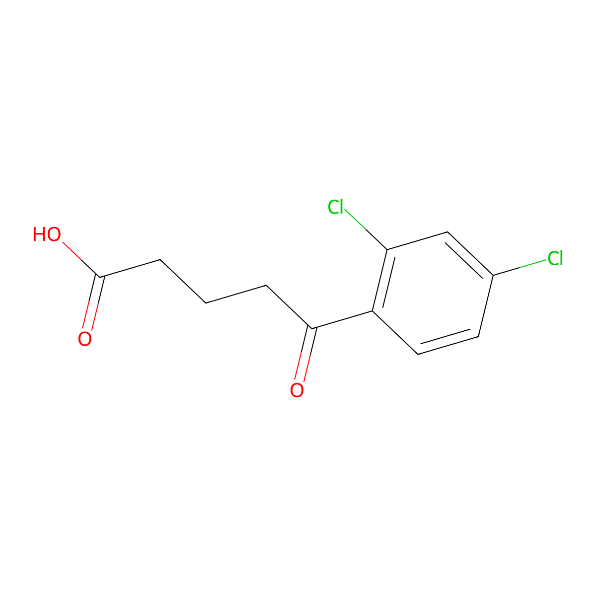 5-(2,4-Dichlorophenyl)-5-oxovaleric acid molecular structure, CAS 172167-99-6
