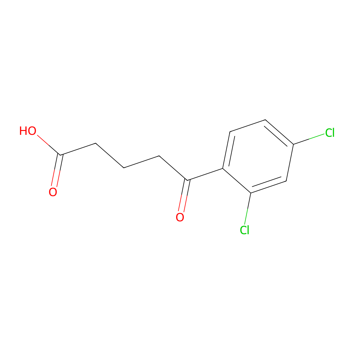 5-(2,4-Dichlorophenyl)-5-oxovaleric acid molecular structure, CAS 172167-99-6