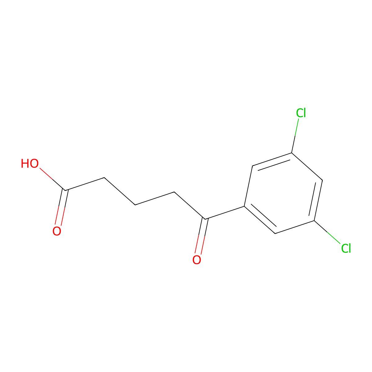 5-(3,5-Dichlorophenyl)-5-oxovaleric acid molecular structure, CAS 172168-00-2
