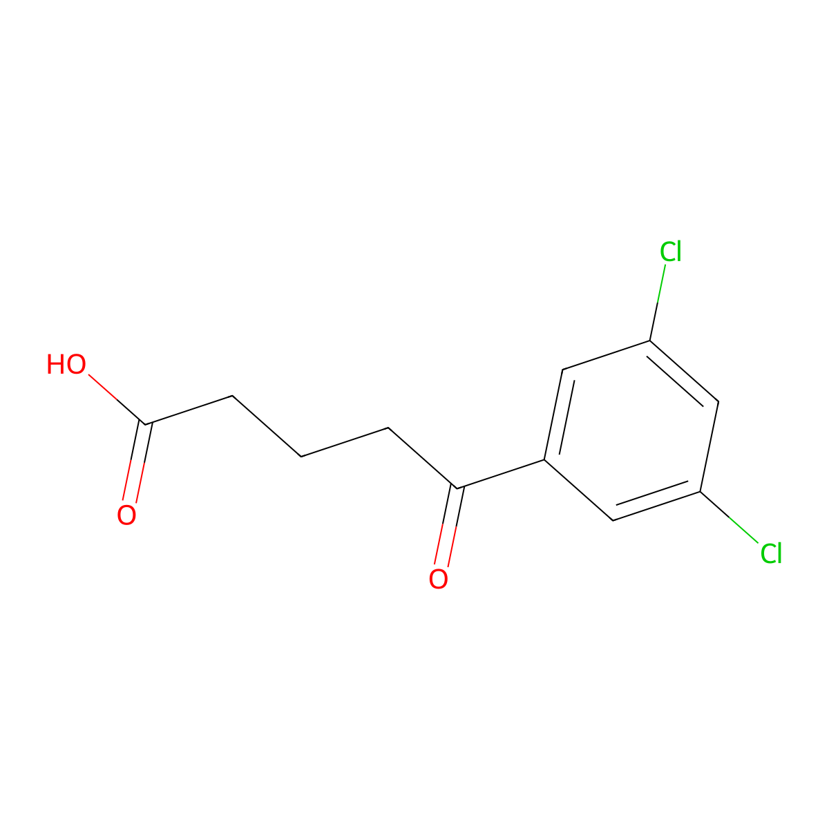 5-(3,5-Dichlorophenyl)-5-oxovaleric acid molecular structure, CAS 172168-00-2