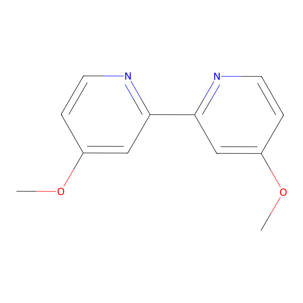 4,4'-Dimethoxy-2,2'-bipyridyl molecular structure, CAS 17217-57-1