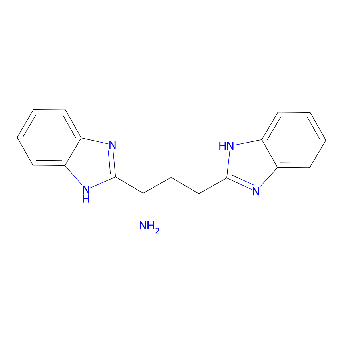 1,3-bis(1H-benzimidazol-2-yl)propan-1-amine molecular structure, CAS 172174-04-8