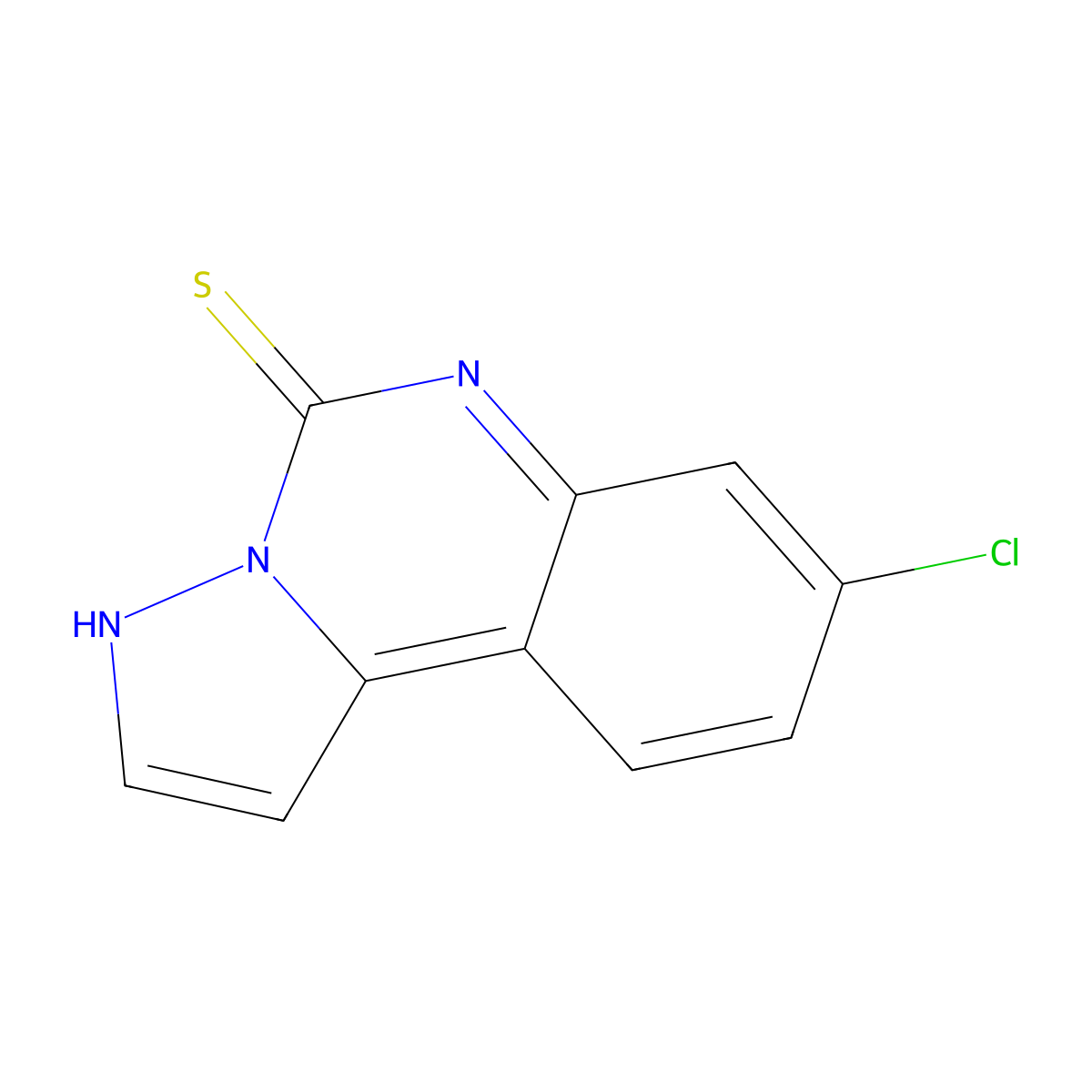 8-Chloropyrazolo[1,5-c]quinazoline-5-thiol molecular structure, CAS 17218-77-8