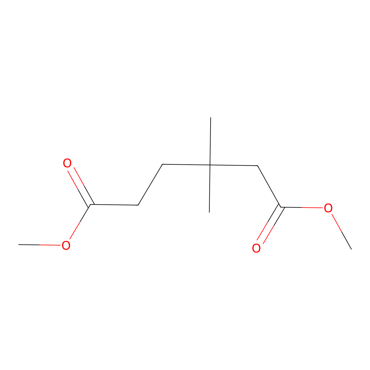 1,6-Dimethyl 3,3-dimethylhexanedioate molecular structure, CAS 17219-22-6