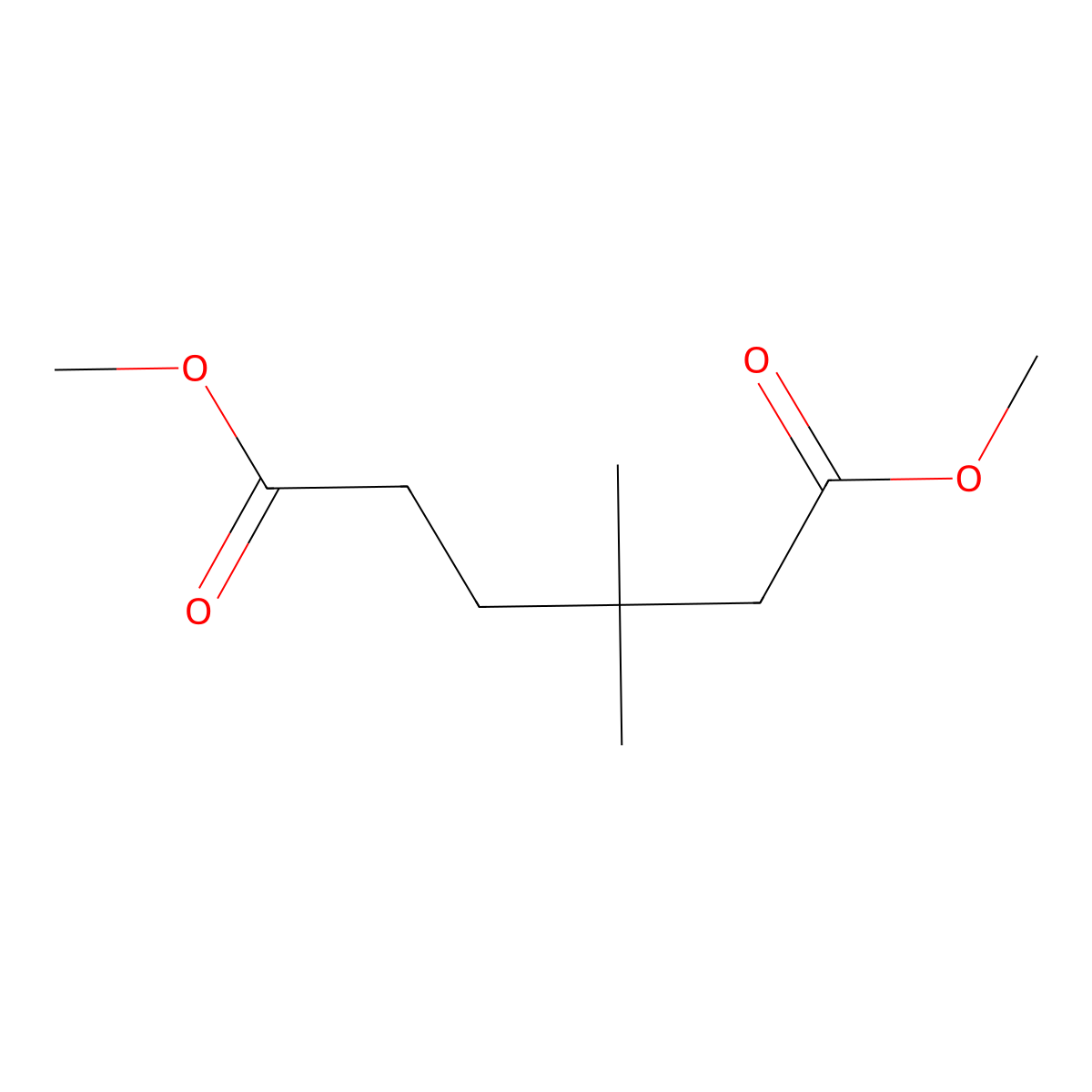 1,6-Dimethyl 3,3-dimethylhexanedioate molecular structure, CAS 17219-22-6