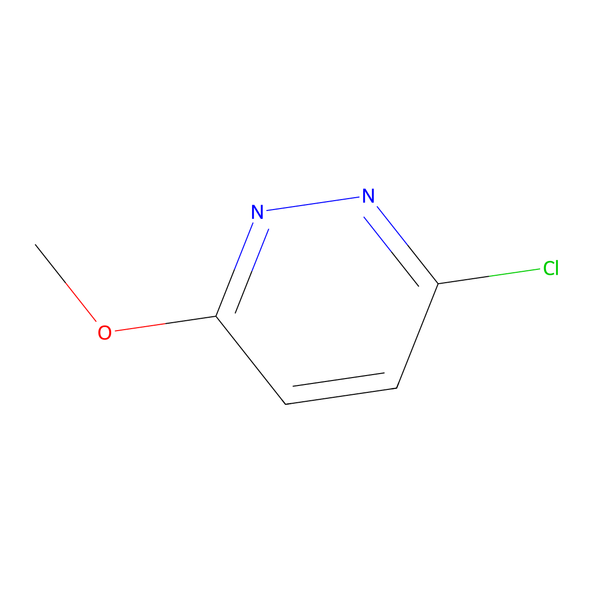 3-Chloro-6-methoxypyridazine molecular structure, CAS 1722-10-7