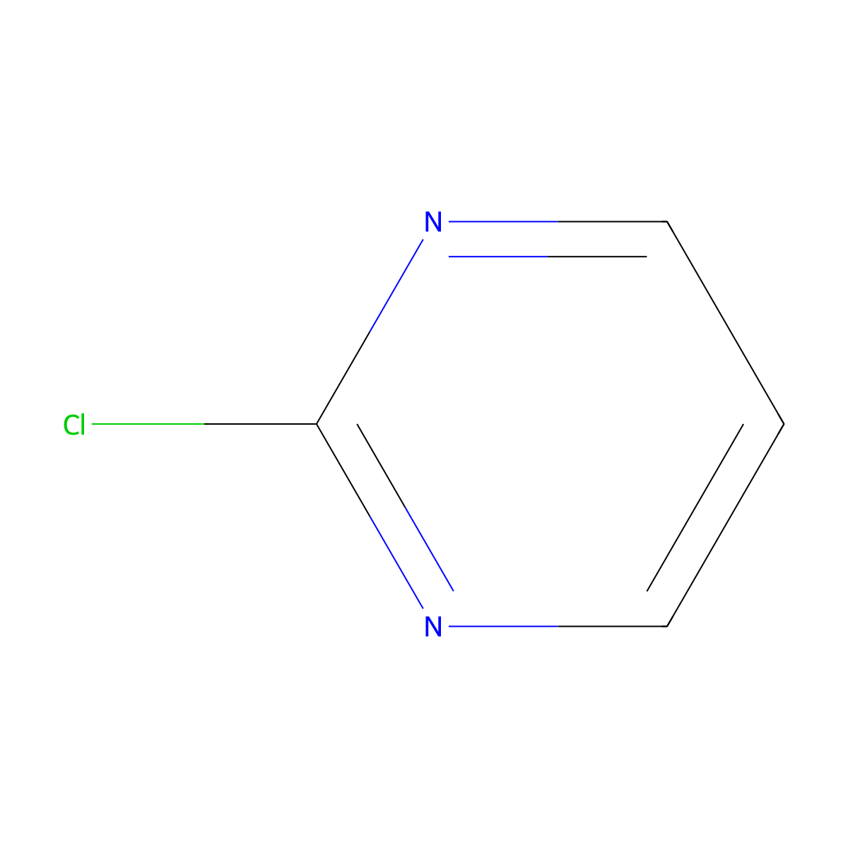 2-Chloropyrimidine molecular structure, CAS 1722-12-9