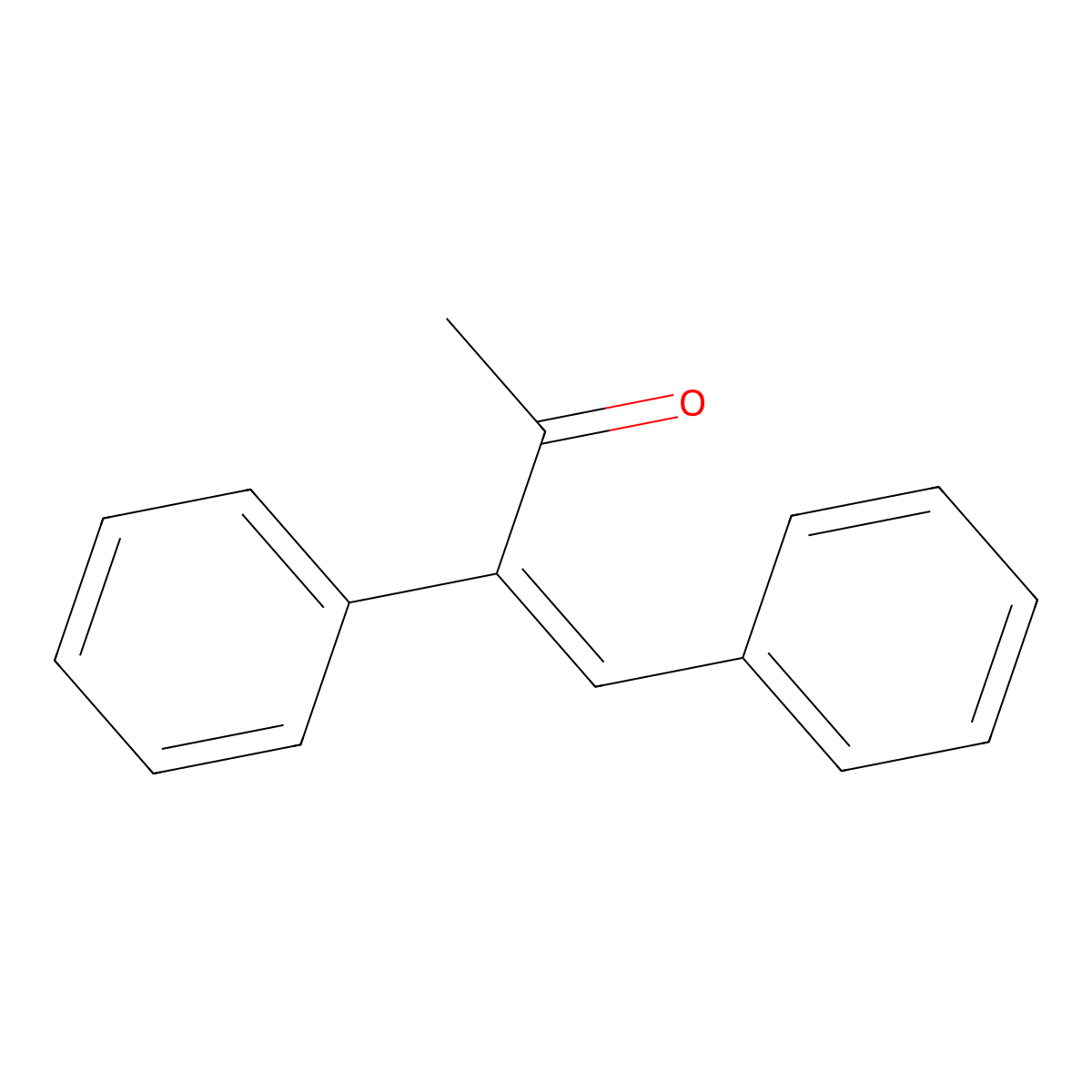 3,4-Diphenylbut-3-en-2-one molecular structure, CAS 1722-69-6