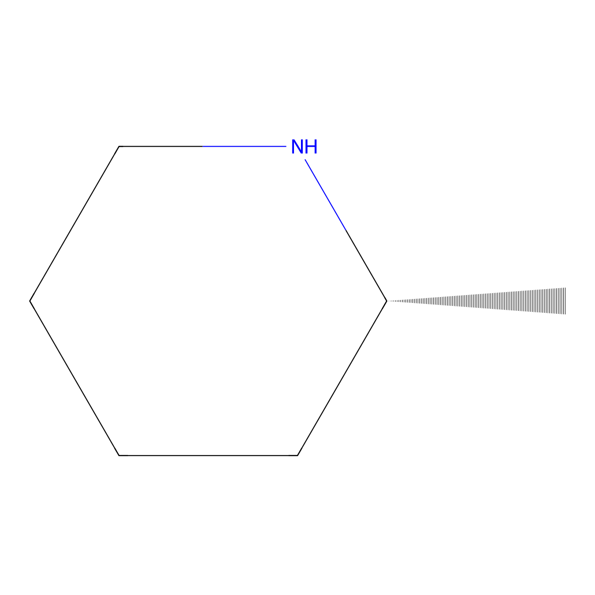 (R)-2-Methylpiperidine molecular structure, CAS 1722-95-8