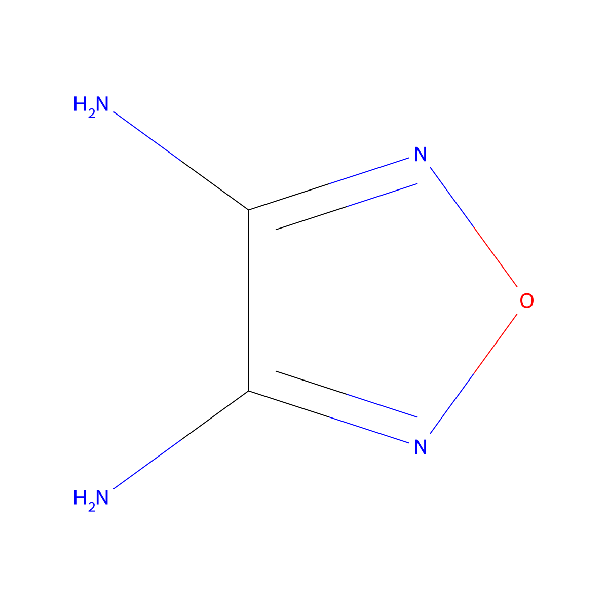 3,4-Diaminofurazan molecular structure, CAS 17220-38-1