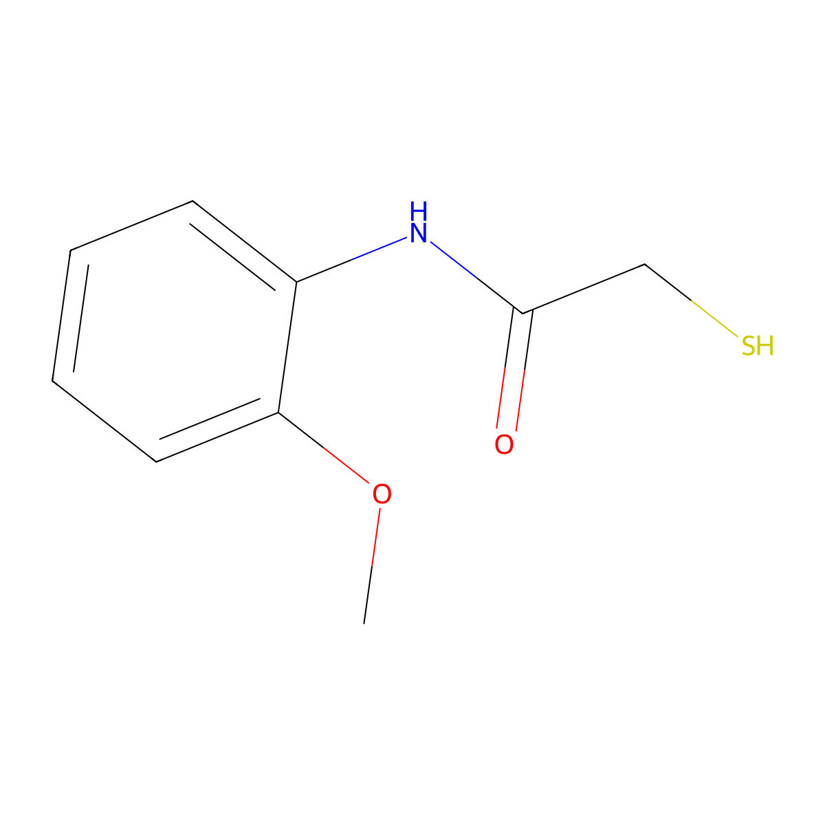 N-(2-Methoxyphenyl)-2-sulfanylacetamide molecular structure, CAS 17223-67-5