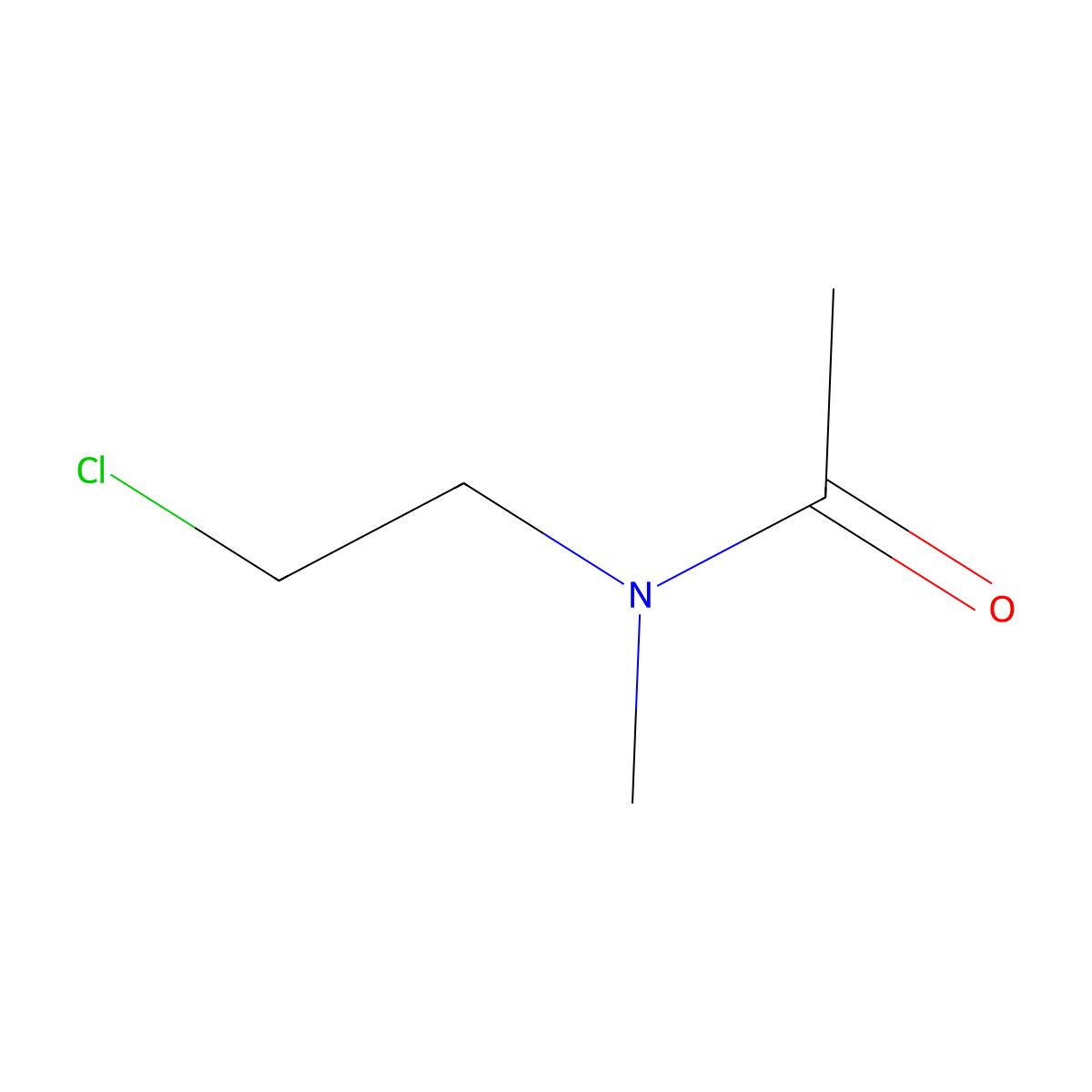 N-(2-Chloroethyl)-N-methylacetamide molecular structure, CAS 17225-69-3