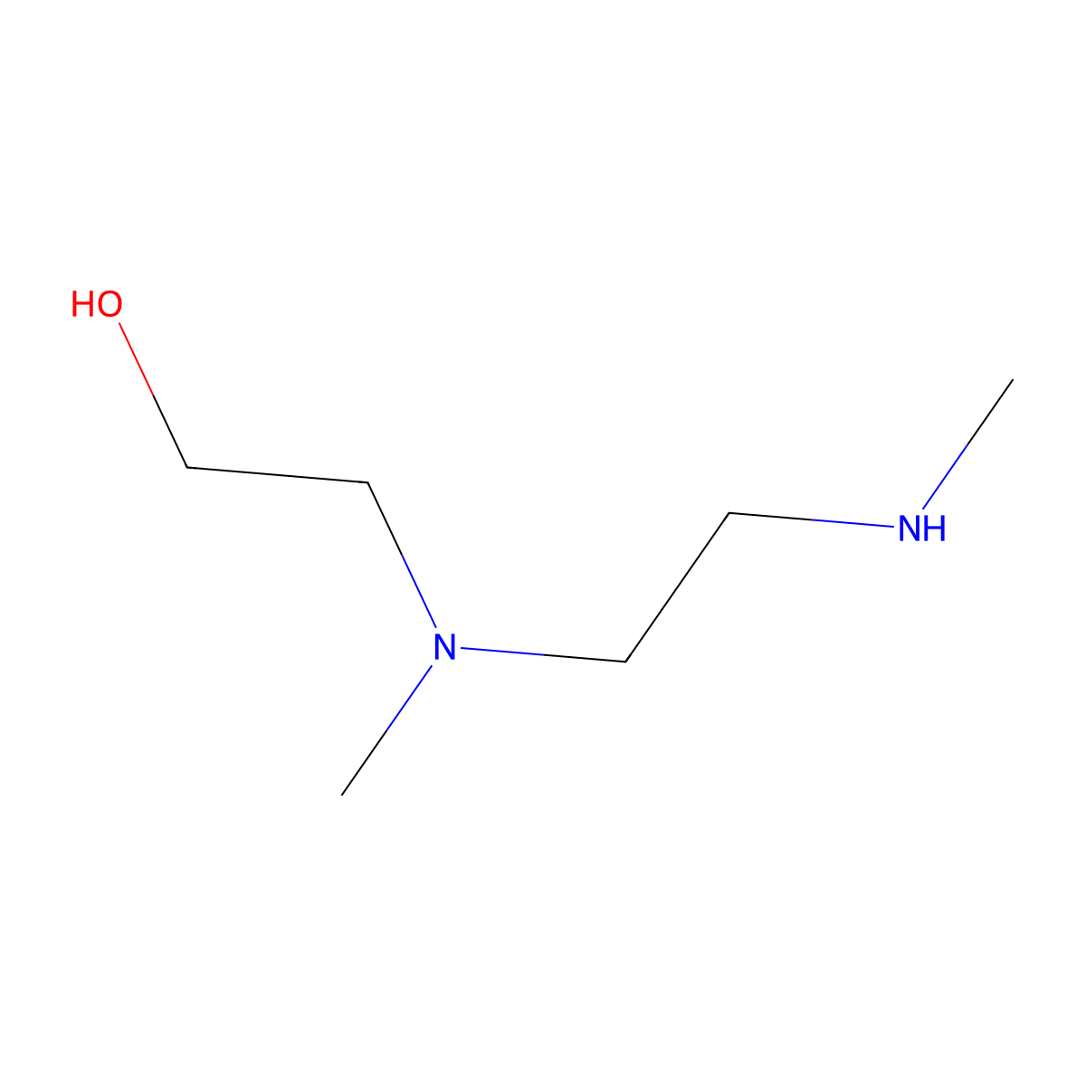 2-{Methyl[2-(methylamino)ethyl]amino}ethan-1-ol molecular structure, CAS 17225-70-6