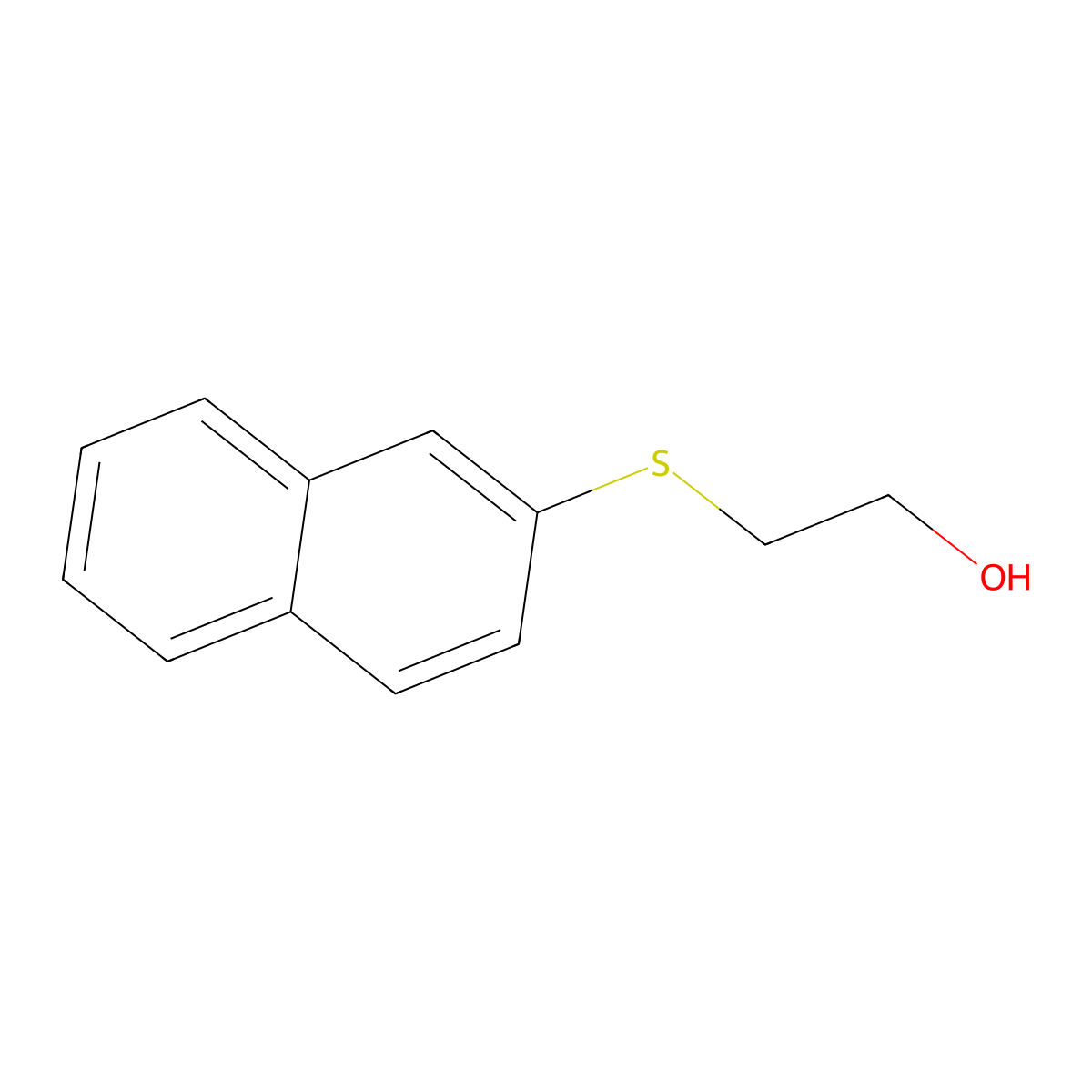2-Naphthalen-2-ylsulfanylethanol molecular structure, CAS 17225-95-5