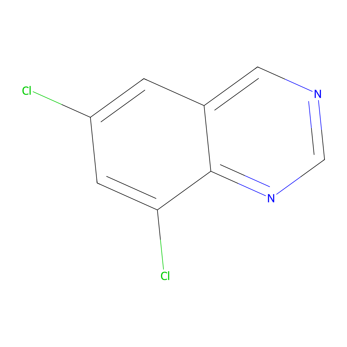 6,8-Dichloroquinazoline molecular structure, CAS 17227-49-5