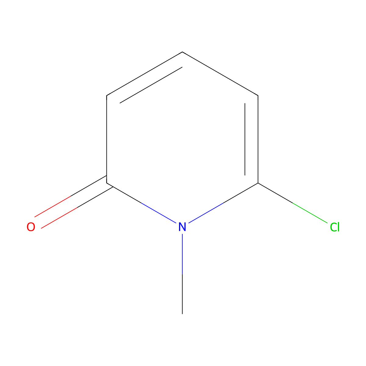 6-Chloro-1-methylpyridin-2(1H)-one molecular structure, CAS 17228-63-6