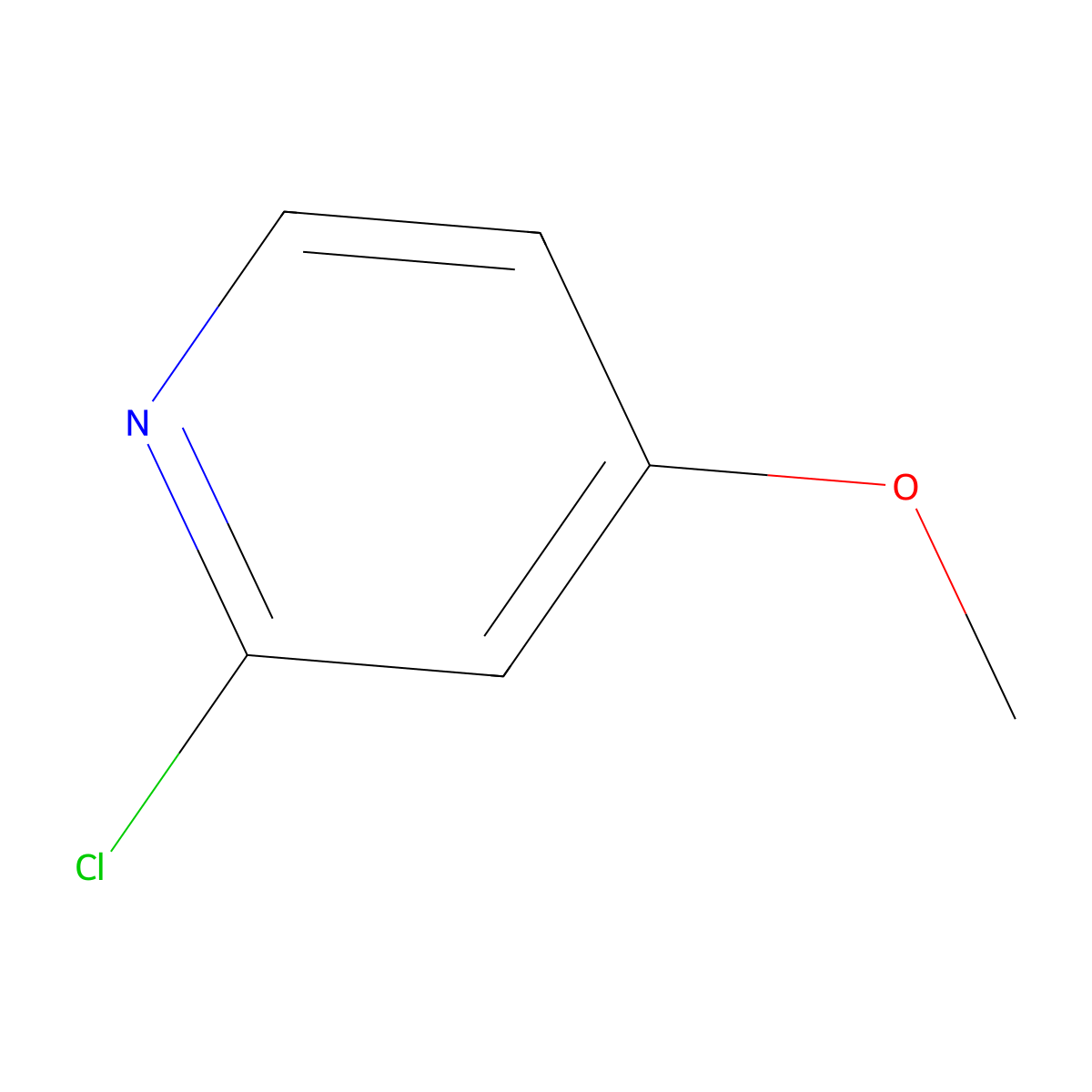 2-Chloro-4-methoxypyridine molecular structure, CAS 17228-69-2
