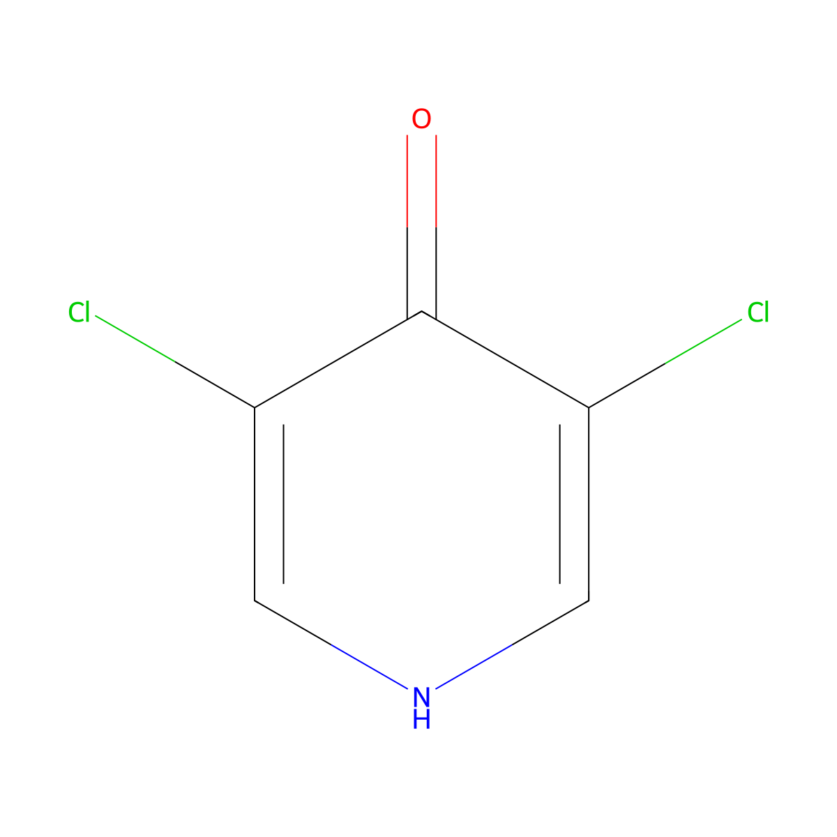 3,5-Dichloro-4-pyridone molecular structure, CAS 17228-70-5