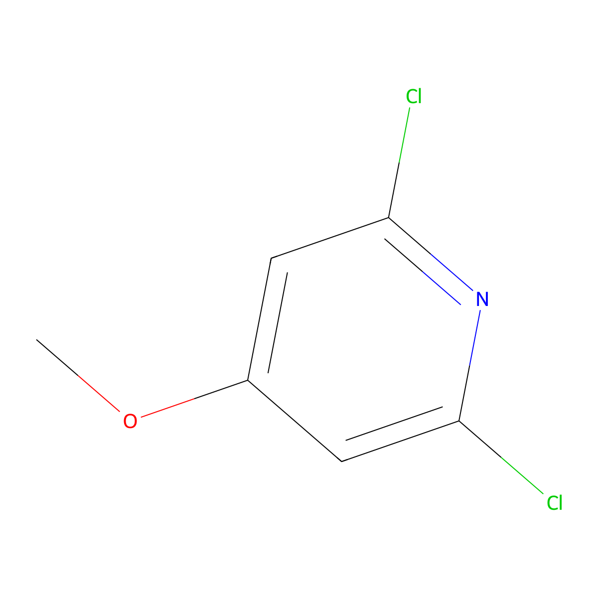 2,6-Dichloro-4-methoxypyridine molecular structure, CAS 17228-75-0