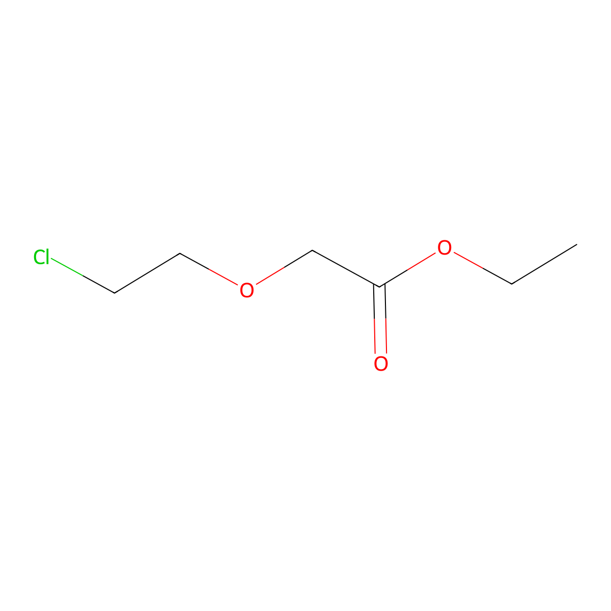 Ethyl 2-(2-chloroethoxy)acetate molecular structure, CAS 17229-14-0