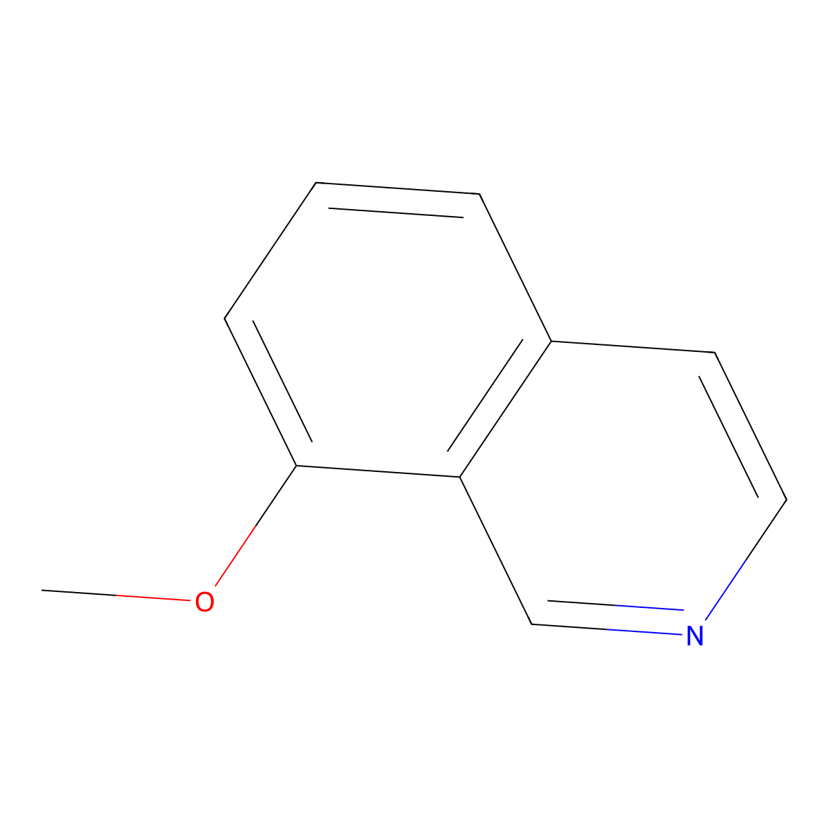 8-Methoxyisoquinoline molecular structure, CAS 1723-70-2