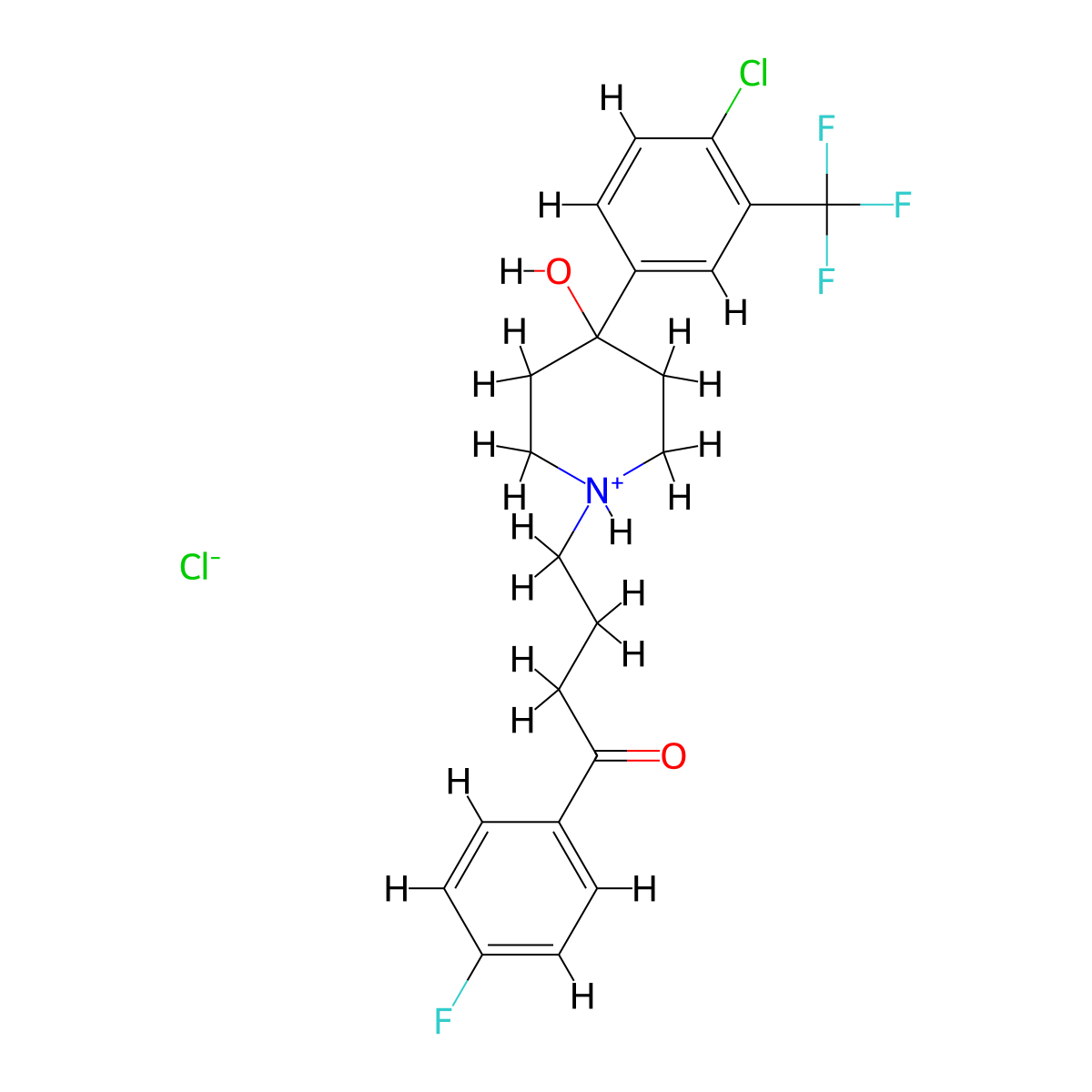 Seperidol Hydrochloride molecular structure, CAS 17230-87-4