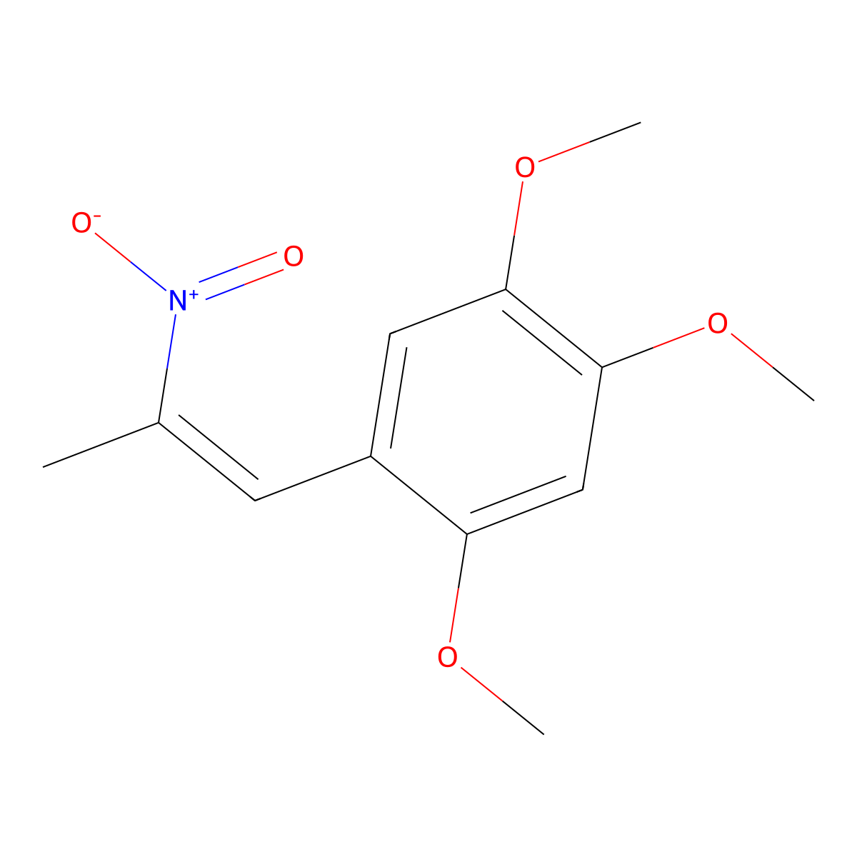 1,2,4-Trimethoxy-5-(2-nitroprop-1-enyl)benzene molecular structure, CAS 17231-84-4