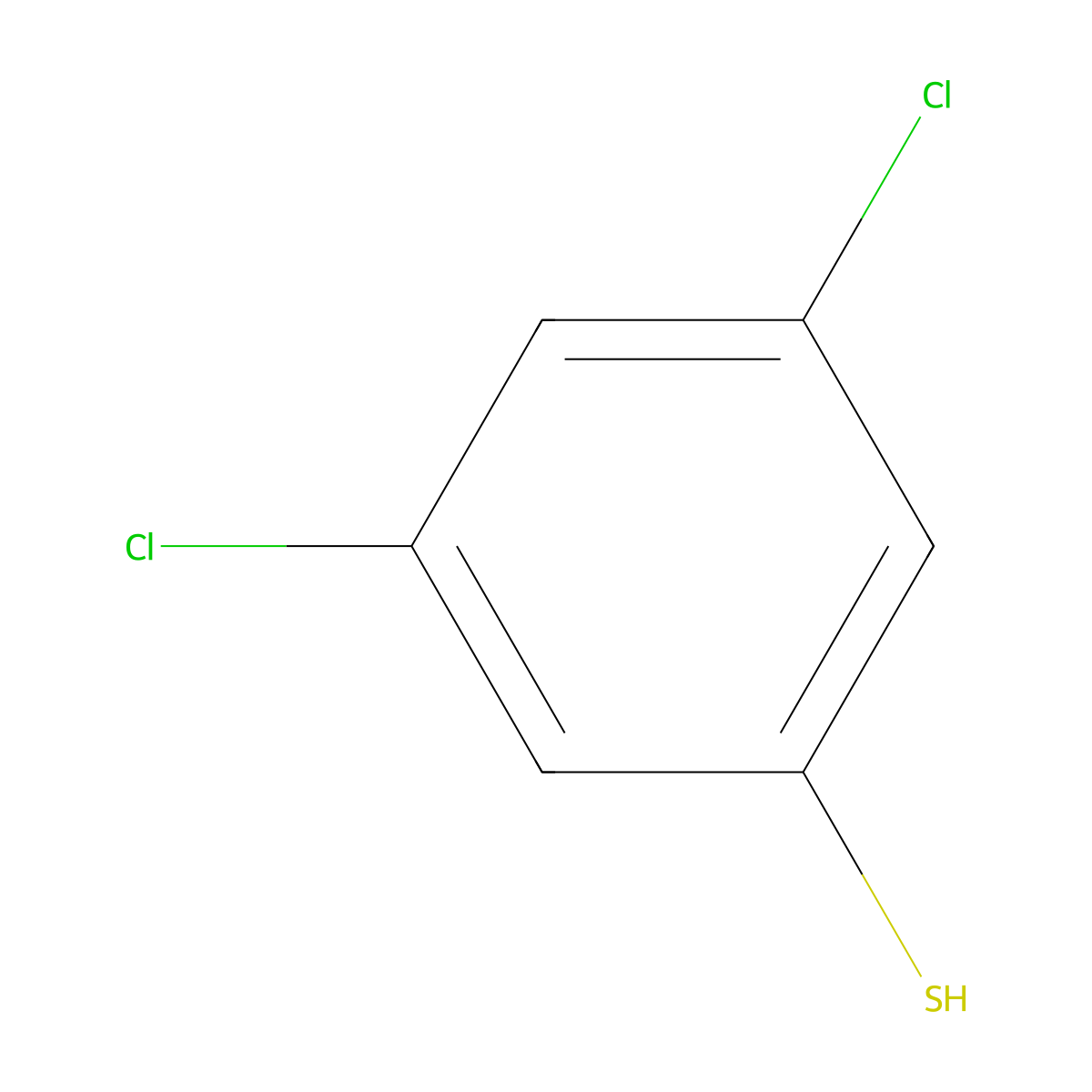 3,5-Dichlorobenzenethiol molecular structure, CAS 17231-94-6