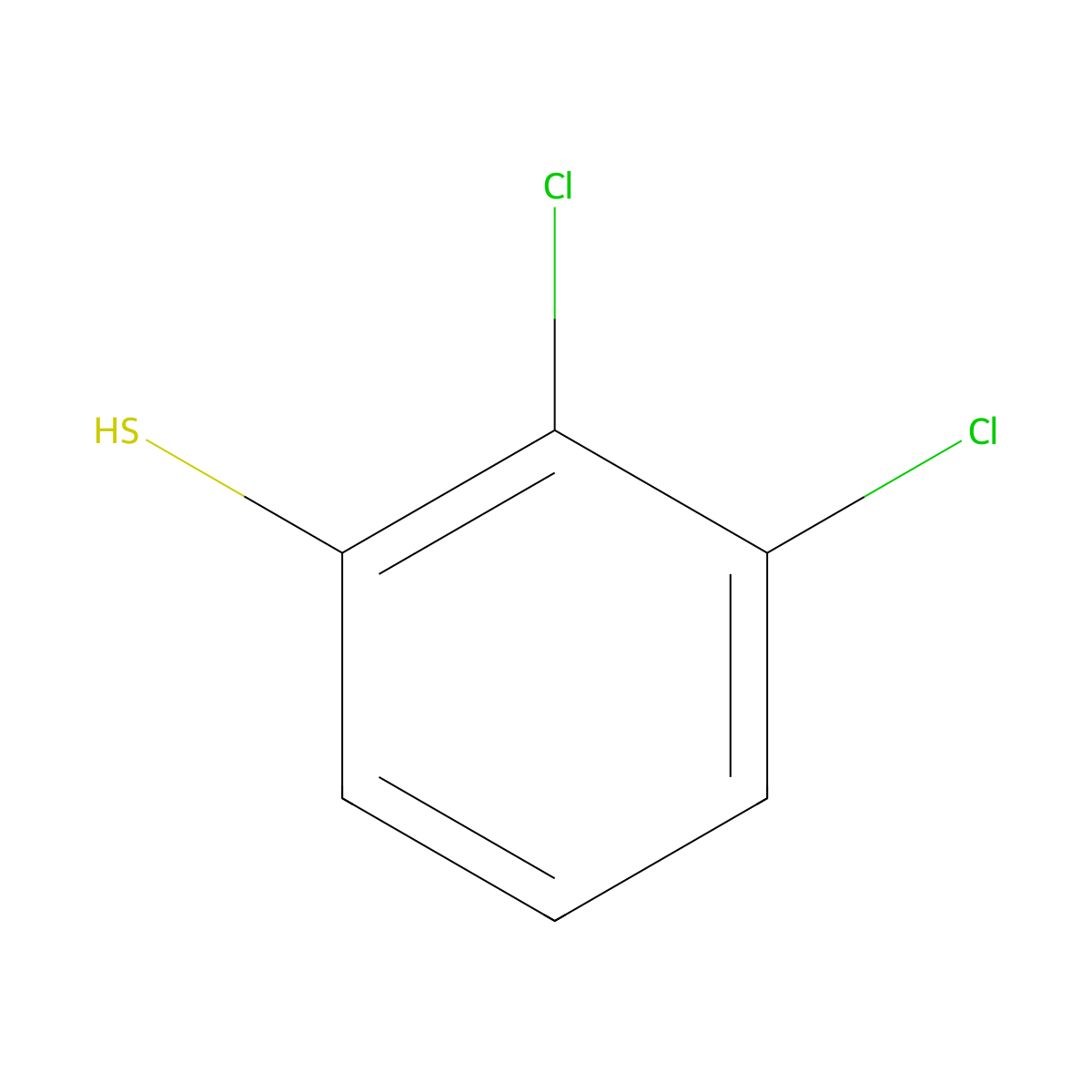 2,3-Dichlorobenzenethiol molecular structure, CAS 17231-95-7