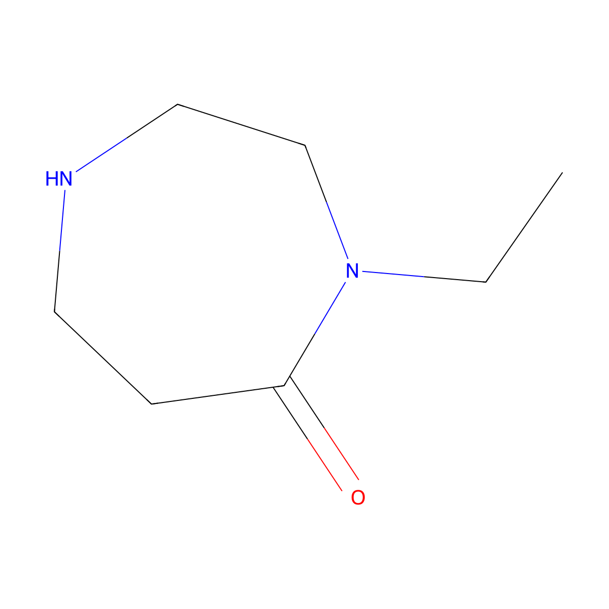 4-Ethyl-1,4-diazepan-5-one molecular structure, CAS 172314-55-5
