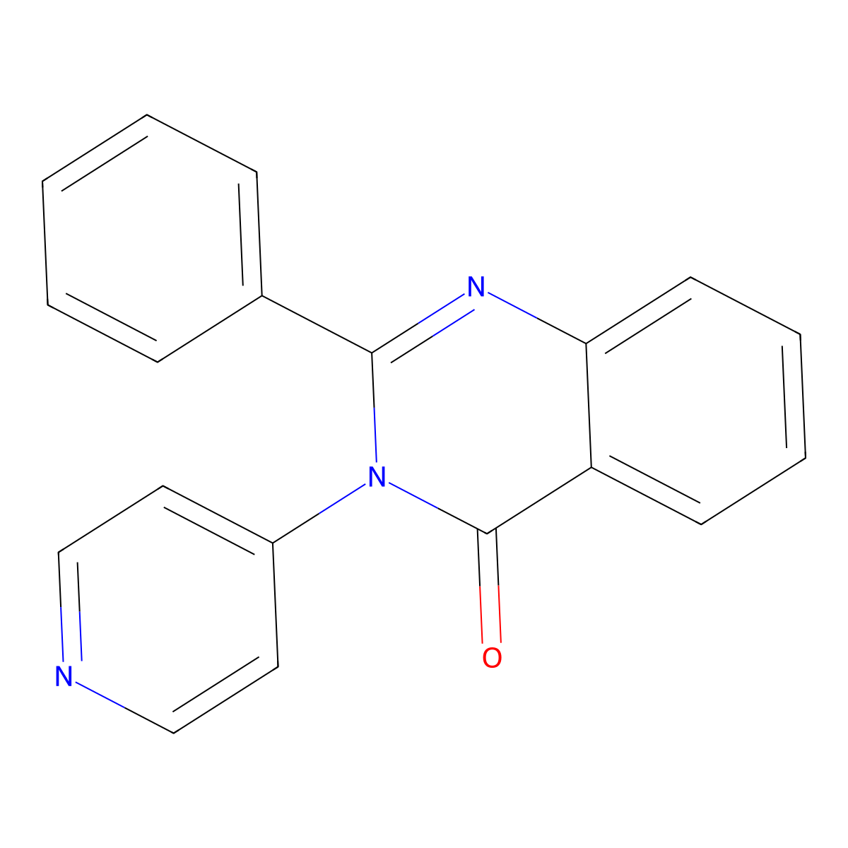 2-Phenyl-3-pyridin-4-ylquinazolin-4-one molecular structure, CAS 172317-98-5