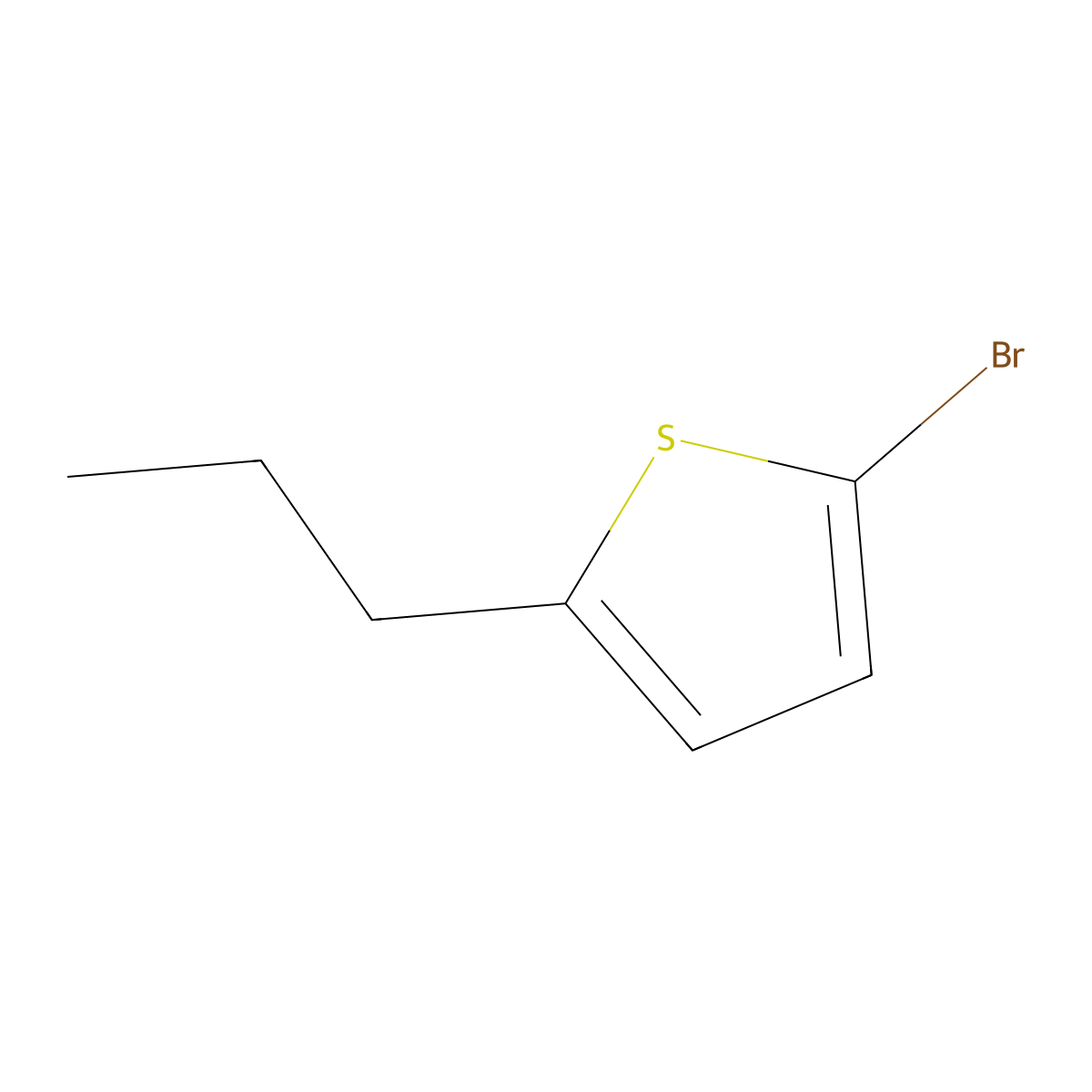 2-Bromo-5-propylthiophene molecular structure, CAS 172319-75-4