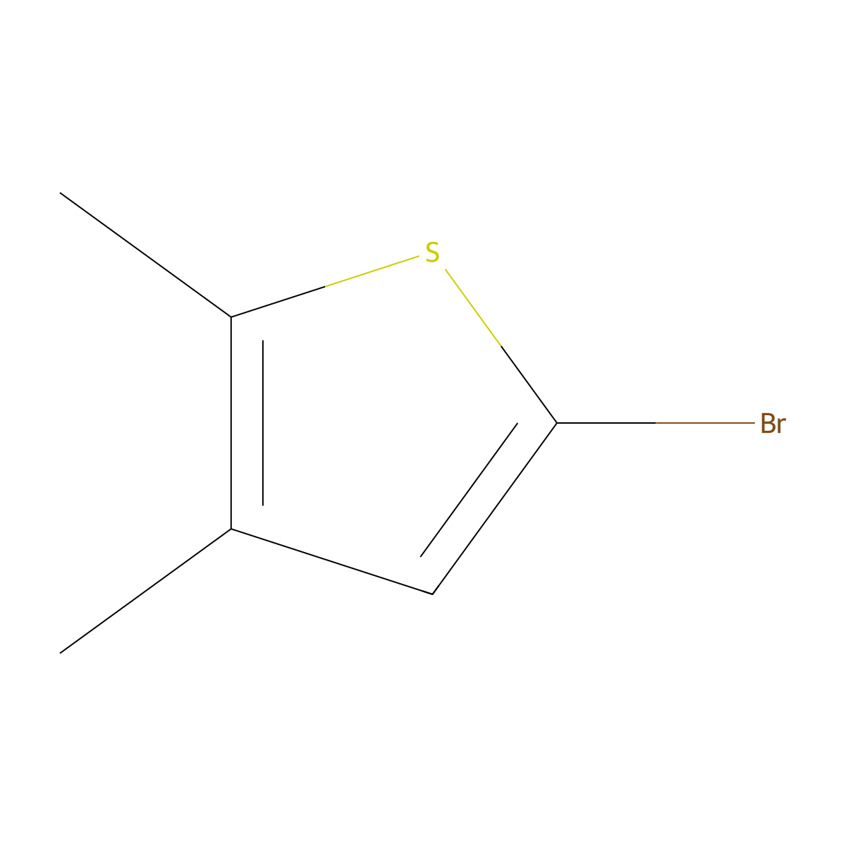 5-Bromo-2,3-dimethylthiophene molecular structure, CAS 172319-78-7