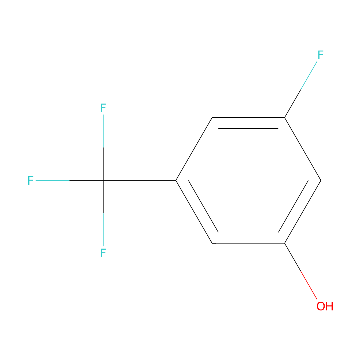 3-Fluoro-5-(trifluoromethyl)phenol molecular structure, CAS 172333-87-8