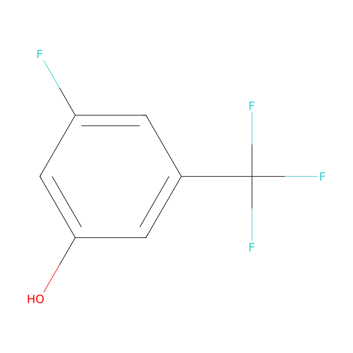 3-Fluoro-5-(trifluoromethyl)phenol molecular structure, CAS 172333-87-8