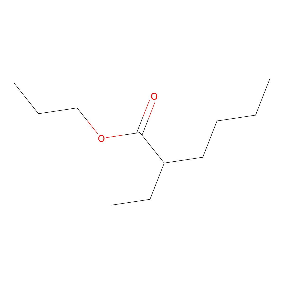 Hexanoic acid, 2-ethyl-, C12-15-alkyl esters molecular structure, CAS 172354-89-1
