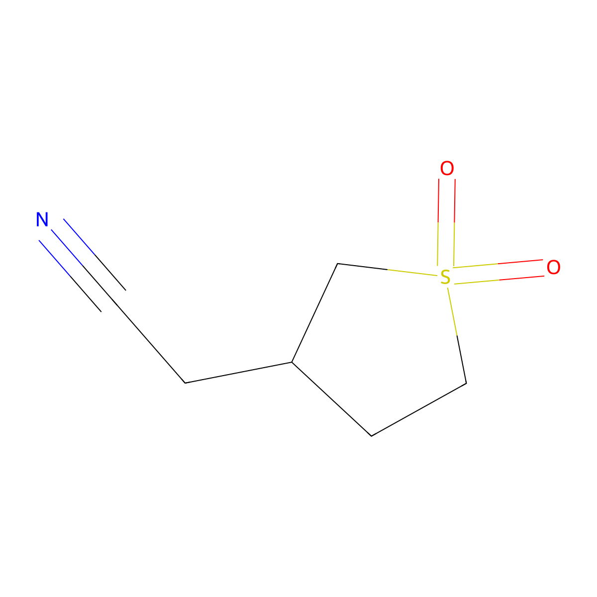 (1,1-Dioxidotetrahydro-3-thienyl)acetonitrile molecular structure, CAS 17236-09-8